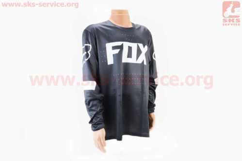 Футболка (Джерси) мужская XL-(Polyester 100%), длинные рукава, свободный крой, чёрно-белая, НЕ оригинал