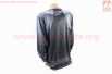 Футболка (Джерси) мужская XL-(Polyester 100%), длинные рукава, свободный крой, чёрно-серая, НЕ оригинал
