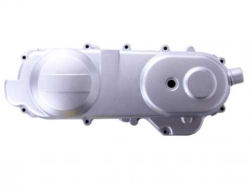 Кришка варіатора 4T GY6 50 (12 колесо, 139QMB, срібляста) AMG