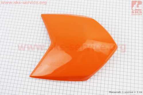 X-Road 200-250 пластик - обтекатель фары (верхняя часть) ОРАНЖЕВЫЙ с 2017г