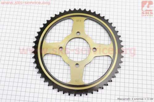 Звезда задняя JD125 - 428-52T - d=58; 4отв.*78mm "каленая"