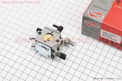 Карбюратор 4500/5200, пластиковые штуцера, PRO SERIA