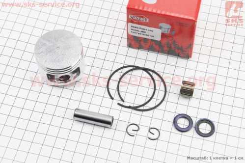 Поршень к-кт 5800 45,2mm (палец 11mm) + подшипник+ шайбы