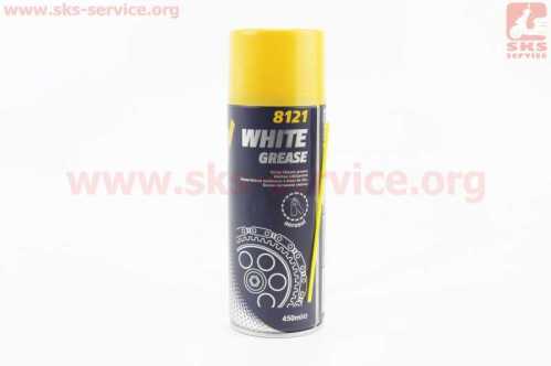 Смазка многофункциональная литиевая "WHITE GREASE", Аэрозоль 450ml