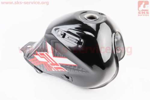 X-Road Light 200-250 Бак топливный, ЧЕРНЫЙ с красным рисунком