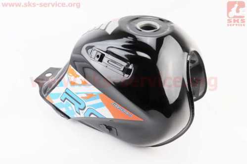 X-Road Light 200-250 Бак топливный, ЧЕРНЫЙ с оранжевым рисунком