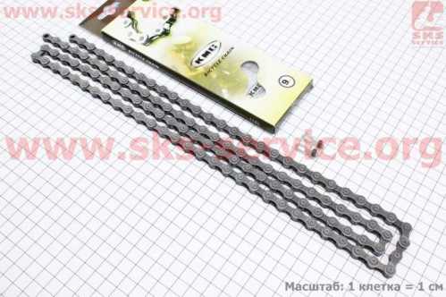 Цепь приводная 1/2х11/128х116L 9 скоростей, серая Z99