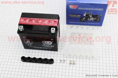 Аккумулятор 12V4Ah UTX5L-BS кислотный (L113*W70*H105mm)