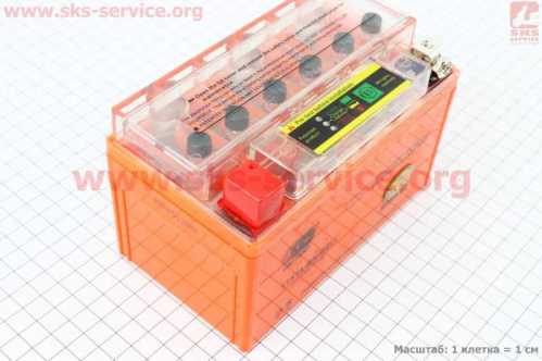 Аккумулятор 12V7Ah UTX7A-BS GEL (L150*W87*H94mm), с ИНДИКАТОРОМ