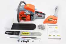 Бензопила TRESZER TRS5 45cc (2,8кВт. шина 15", ланцюг 325-1,5-64зв. квад. зуб) з підкачуванням, плавний пуск Заводской стандарт OEM