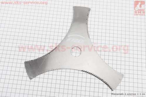 Нож 3Тx255mm, с зубьями, на блистере
