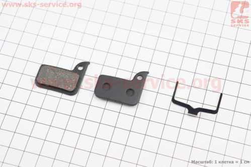 Тормозные колодки Disk-brake (Sram Level Ultimate A1 2017-2019, Level TLM A1 2017-2019, Red 22, Force 22, Rival 22, S700, CX1), чёрные YL-1053