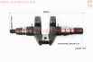 Коленвал 178F (Dшейки-36mm, H-102,4mm) под шлиц