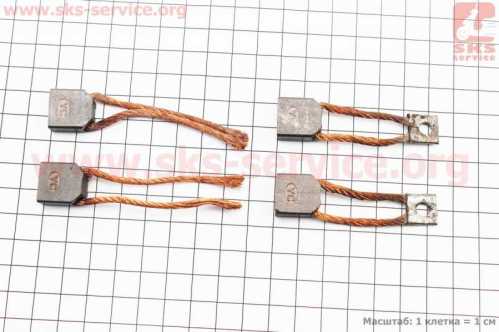 Щетки стартера к-кт 4шт R175A/R180NM Тип 1
