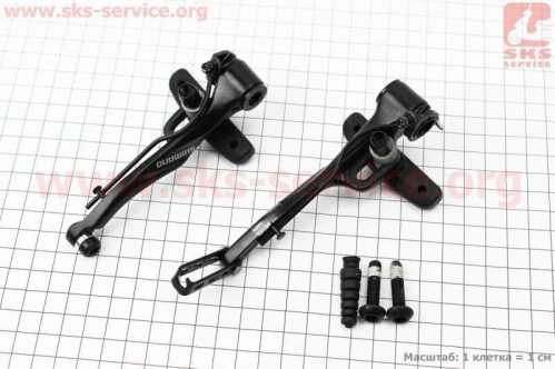 Тормоз V-brake 105мм (1 колесо), алюминиевый, чёрный ALIVIO BR-T4000