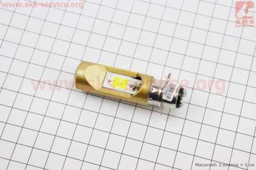 Лампа фары диодная P15D-25-1 - LED-2 (желтая)