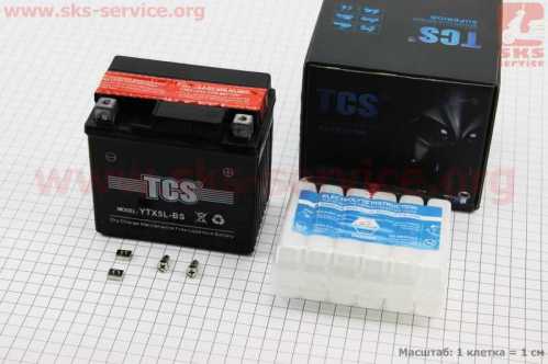 Аккумулятор 12V5Ah YTX5L-BS кислотный (L113*W70*H105mm)