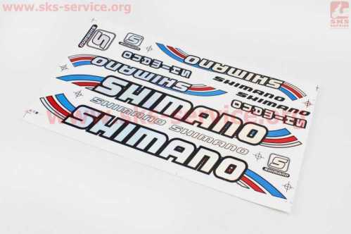 Наклейки набор 13шт "SHIMANO" B17 (34х20см)