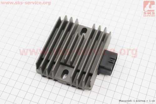 Реле-регулятор напряжения (L97*W93*H34mm) HONDA TRX250/SUZUKI Burgman 250-400/YAMAHA 250-450-660