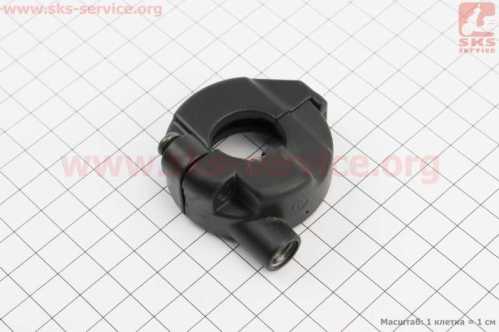 Хомут рукоятки под трос газа руля GY6 (металл)