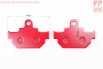 Тормозные колодки (дисковые) SUZUKI-GZ 250/GZ 125/TU 250/TU 250/VL 250/LS 650; SIAMOTO-Geco 250 к-кт красные