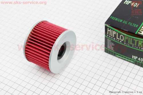 Фильтр-элемент масляный HF401 (76x58мм) KAWASAKI EL 250/ZL 400/EX 250 R Ninja/ GTR 1000, TRIUMPH Tiger 900, YAMAHA XJR 1300