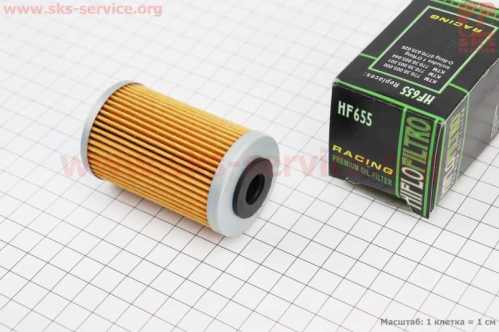 Фильтр-элемент масляный HF655 (41x69мм) KTM 250 EXC-F/250 SX-F/450 EXC/500 EXC, Husqvarna FC450/FE501, Husaberg FE390 Enduro/FX450 Cross