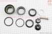 Рулевые чашки BMX 1-1/8" (34/28,6x34/30) безрезьбовой вилки, чёрные H879