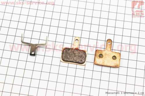 Тормозные колодки Disk-brake (Shimano BR-M416,575,495,486,485,446,445,395,375), на медной основе (Sintered), YL-1001