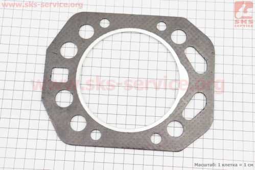 Прокладка головки цилиндра R195NM-95mm, (вн. кольцо с выступом)
