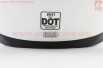 Шлем интеграл, закрытый (сертификация DOT)+откидные очки BLD-M67 М (57-58см), БЕЛЫЙ глянец