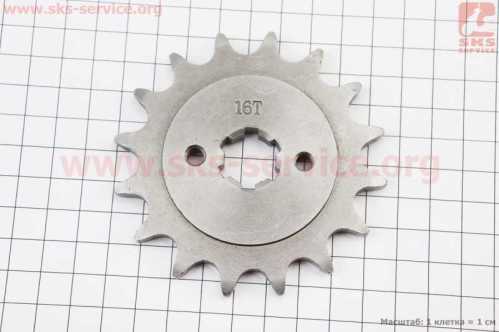 Звезда передняя 520H-16T (шлиц 4мм), PULSAR P-180/NS-200/AVENGER 220cc