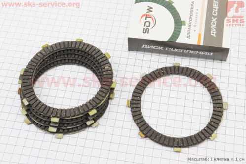 Диски сцепления фрикционный 5,0mm к-кт 5шт