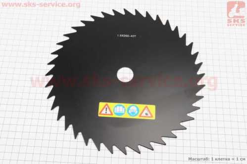 Нож 40Тx250mm