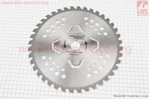 Нож 40Тх255mm победитовые зубья "лепесток"