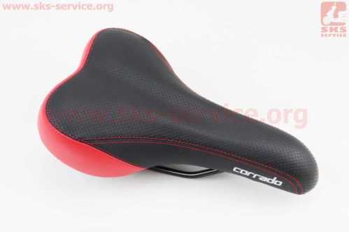 Сиденье MTB 260x160мм, чёрно-красное CORRADO 6690