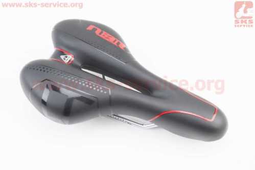 Сиденье MTB 270x160мм, чёрно-красное LIETU