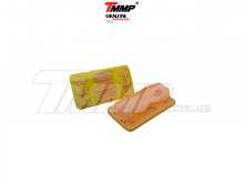 Гумки підніжок водія Delta (поліуретан-червоний, метал-жовтий) TMMP EVO Заводской стандарт OEM