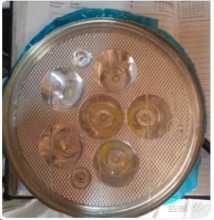 Вставка в фару светодиодная круглая LED (6 диодив ZUBR) (D-180mm) ST Заводской стандарт OEM