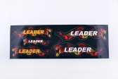 Наклейки (набор) LEADER (48х16см, черные) EVO
