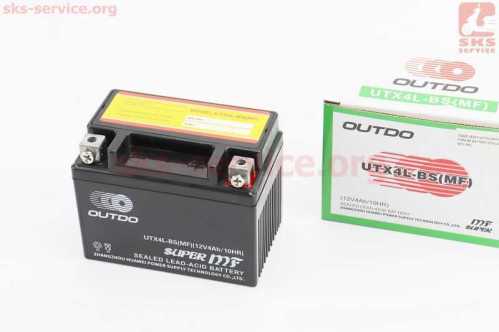 Аккумулятор 12V4Ah UTX4L-BS(MF) кислотный (L113*W70*H85mm)