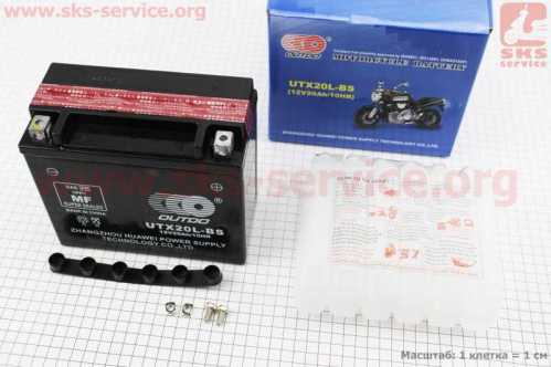 Аккумулятор 12V18Аh UTX20L-BS кислотный (L175*W85*H155mm)