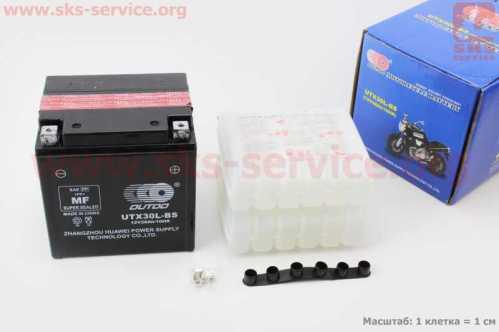 Аккумулятор 12V28Аh UTX30L-BS кислотный (L165*W125*H175mm)