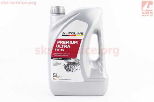 Масло 4T 5W-30 - синтетическое универсальное "Full Syntetic C3-SN/CF", 5L AUTOLIVE
