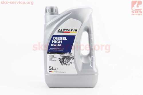 Масло 4T 10W-40 - полусинтетическое универсальное "DIESEL HIGH", 5L