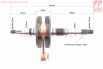 Коленвал Honda DIO AF35 (34mm) JWBP