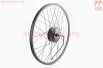 ЭЛЕКТРО-колесо заднее 29" 48V-750W, под вольнобег, Disk-brake, крепл. гайка (электровелосипед)