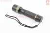 Фонарь передний 1 диод 2000 lumen алюминиевый, Li-ion 3.7V 3800mAh с зарядками авто/220V, влагозащитный, чёрный BL-8652