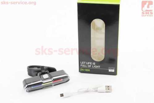 Фонарь универсальный 15 lumen, Li-ion 3.7V 500mAh зарядка от USB, влагозащитный, "POLICE" ZH-1808