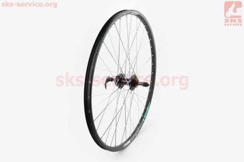 Колесо 26" заднее Disk-brake, обод и втулка 14Gx36H алюминиевые, пром-подшипники 6200 2RS, под вольнобег, крепл. эксцентрик, "SPL" (возм. царапины)